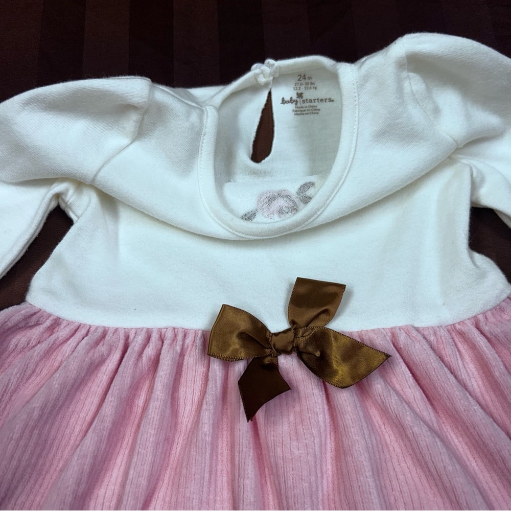 Baby Starters Infant Clothe 3 Pc Set 24 Months Dress and Jacket with Headband - Picture 8 of 13